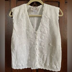 Erika Cream Knit Vest